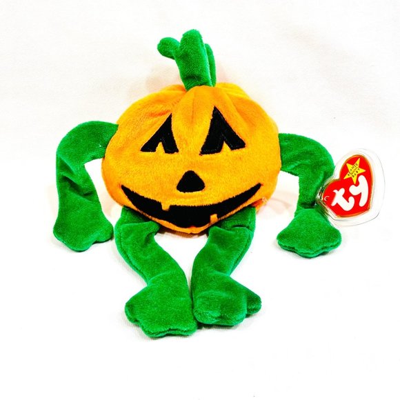 Vintage Ty Halloween "Pumkin" Plush Original Beanie Baby - NWT (1998) - Picture 10 of 10